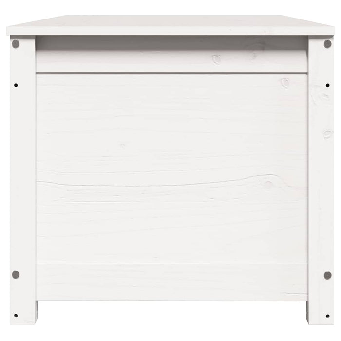 Contenitore Portaoggetti Bianco 110x50x45,5cm Massello di Pino cod mxl 78044