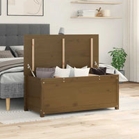 Contenitore Portaoggetti Ambra 110x50x45,5cm Massello di Pino 823542