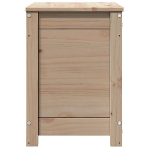 Contenitore Portaoggetti 60x32x45,5 cm Legno Massello Pino cod mxl 78189