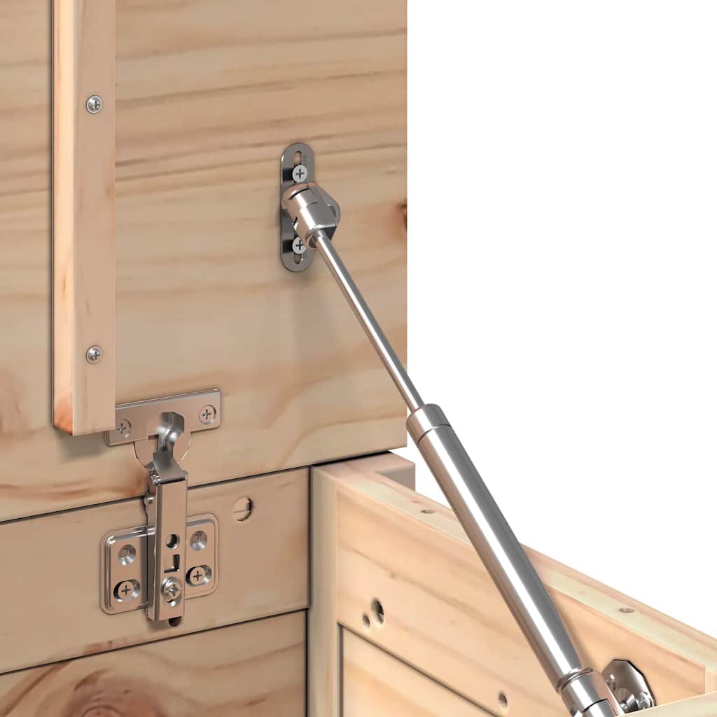 Contenitore Portaoggetti 60x32x45,5 cm Legno Massello Pino 823544