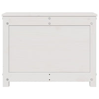 Contenitore Portaoggetti Bianco 60x32x45,5cm Massello di Pino cod mxl 62568