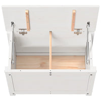 Contenitore Portaoggetti Bianco 60x32x45,5cm Massello di Pino cod mxl 62568