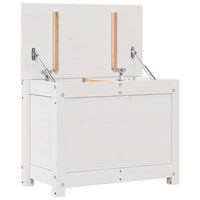 Contenitore Portaoggetti Bianco 60x32x45,5cm Massello di Pino cod mxl 62568