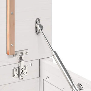 Contenitore Portaoggetti Bianco 60x32x45,5cm Massello di Pino cod mxl 62568