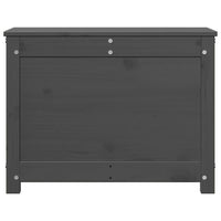 Contenitore Portaoggetti Grigio 60x32x45,5cm Massello di Pino 823546