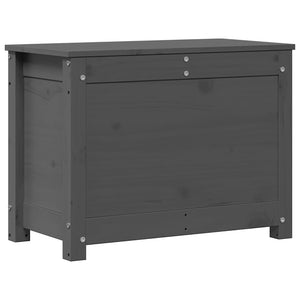Contenitore Portaoggetti Grigio 60x32x45,5cm Massello di Pino cod mxl 62564