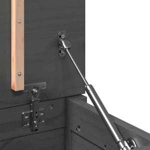 Contenitore Portaoggetti Grigio 60x32x45,5cm Massello di Pino cod mxl 62564