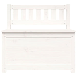 Panca Bianca 80x41x77 cm in Legno Massello di Pino