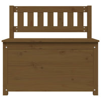 Panca Marrone Ambra 80x41x77 cm in Legno Massello di Pino 823552