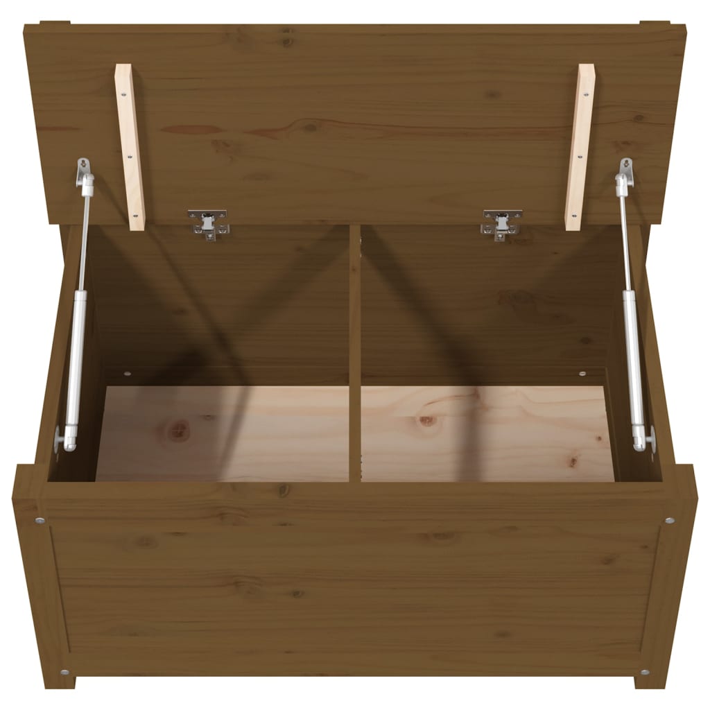 Panca Marrone Ambra 80x41x77 cm in Legno Massello di Pino 823552