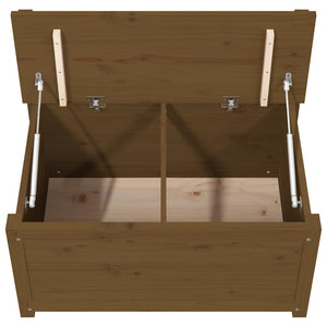 Panca Marrone Ambra 80x41x77 cm in Legno Massello di Pino 823552