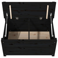 Panca panca 80 x 41 x 77 cm in legno di pino massiccio nero 02_0010584