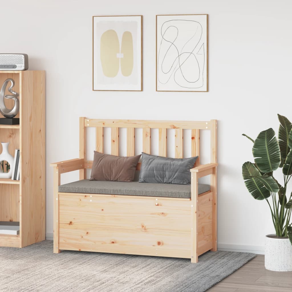 Panca 112,5x51,5x96,5 cm in Legno Massello di Pino 823559