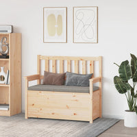 Panca 112,5x51,5x96,5 cm in Legno Massello di Pino 823559