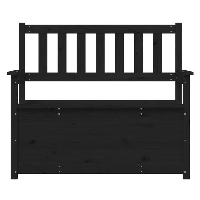 Panca panca 112,5 x 51,5 x 96,5 cm legno di pino massiccio nero 02_0010646