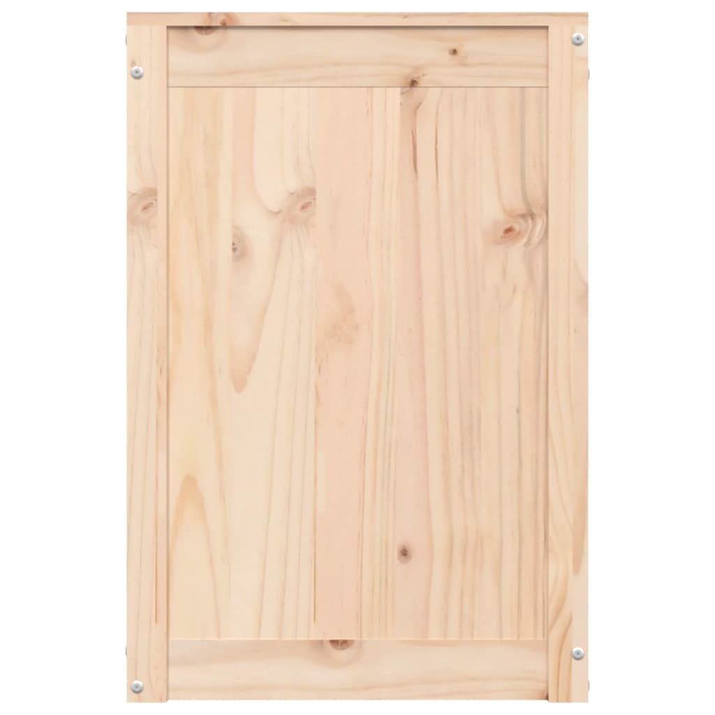 Contenitore per Bucato 44x44x66 cm Legno Massello Pino