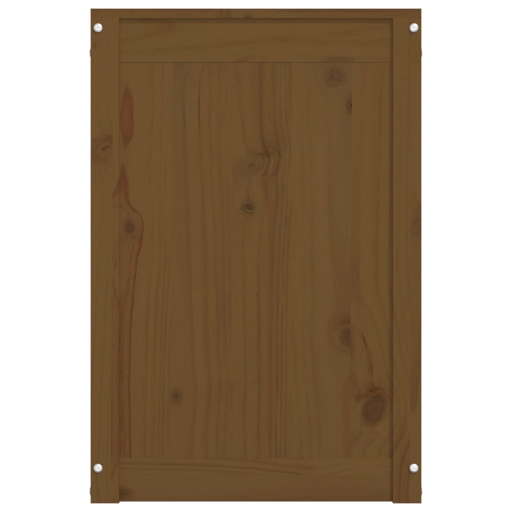 Contenitore per Bucato Ambra 88,5x44x66 cm Legno Massello Pino 823572