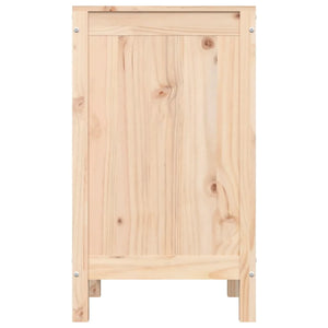 Contenitore per Bucato 44x44x76 cm Legno Massello Pino