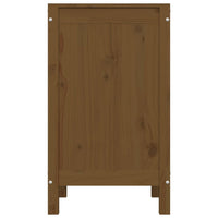 Portabiancheria marrone miele 44 x 44 x 76 cm in legno di pino massiccio 02_0006184