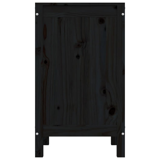 Portabiancheria 44 x 44 x 76 cm legno massello di pino nero 02_0006210