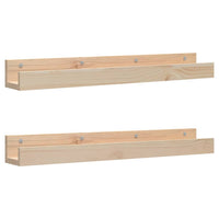 Mensole da Parete 2 pz 80x12x9cm in Legno Massello di Pino cod mxl 50286