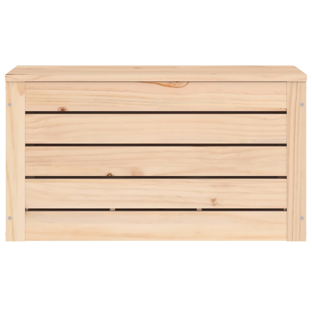 Contenitore Portaoggetti 59,5x36,5x33 cm Legno Massello Pino