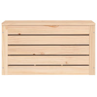 Contenitore Portaoggetti 59,5x36,5x33 cm Legno Massello Pino