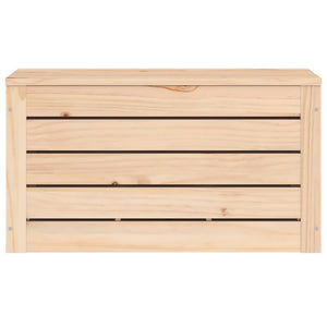 Contenitore Portaoggetti 59,5x36,5x33 cm Legno Massello Pino