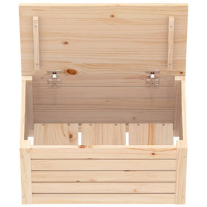 Contenitore Portaoggetti 59,5x36,5x33 cm Legno Massello Pino