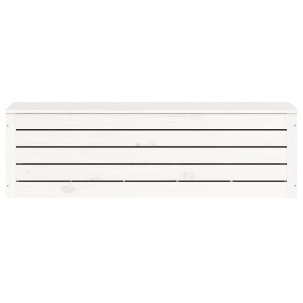 Contenitore Portaoggetti Bianco 109x36,5x33cm Massello di Pino cod mxl 62556