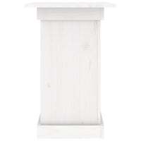 Portafiori bianco 40x40x60 cm in Legno Massello di Pino 823630