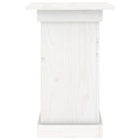 Portafiori bianco 40x40x60 cm in Legno Massello di Pino cod mxl 65179