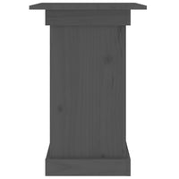 Portafiori grigio 40x40x60 cm in Legno Massello di Pino cod mxl 61222