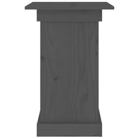 Portafiori grigio 40x40x60 cm in Legno Massello di Pino 823631