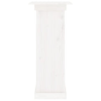 Supporto per Fiori Bianco 40x40x90 cm in Legno Massello di Pino 823635