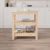 Banco da Lavoro 78,5x50x80 cm in Legno Massello di Pino 823639