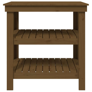 Banco da Lavoro Ambra 78,5x50x80 cm in Legno Massello di Pino 823642