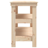 Banco da Lavoro 110,5x50x80 cm in Legno Massello di Pino cod mxl 16754