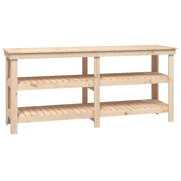 Banco da Lavoro 181x50x80 cm in Legno Massello di Pino cod mxl 9349