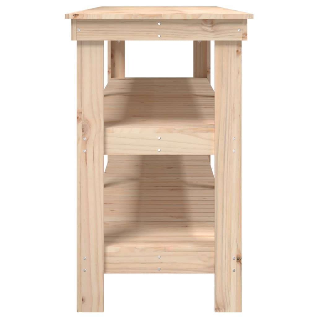 Banco da Lavoro 181x50x80 cm in Legno Massello di Pino cod mxl 9349