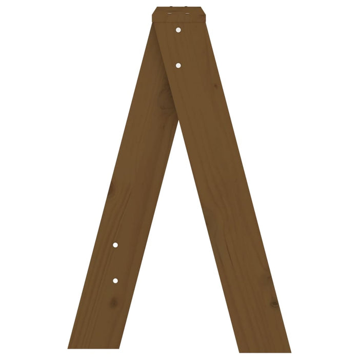 Sgabelli 2 pz Ambra 40x40x60 cm in Legno Massello di Pino 823667