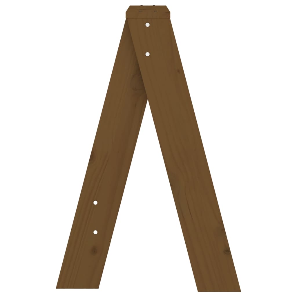 Sgabelli 2 pz Ambra 40x40x60 cm in Legno Massello di Pino 823667