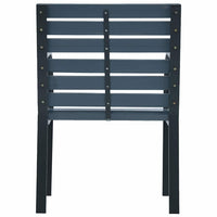 Sedie da Giardino 2 pz Grigie in Legno di Abete e Acciaio 319577