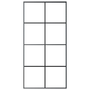 Porta Scorrevole con Ferramenta 102,5x205cm Vetro ESG Alluminio