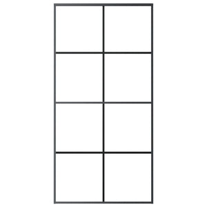 Porta Scorrevole con Ferramenta 102,5x205cm Vetro ESG Alluminio 3152144