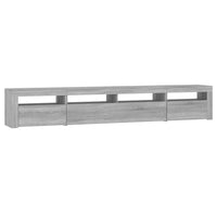 Mobile Porta TV con Luci LED Grigio Sonoma 240x35x40 cm cod mxl 24771