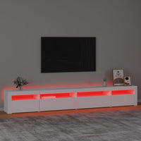 Mobile Porta TV con Luci LED Bianco 270x35x40 cm cod mxl 20385