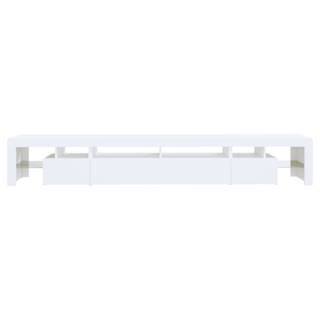 Mobile Porta TV con Luci LED Bianco 260x36,5x40 cm 3152778