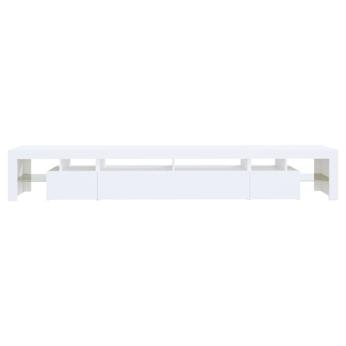 Mobile Porta TV con Luci LED Bianco 260x36,5x40 cm 3152778