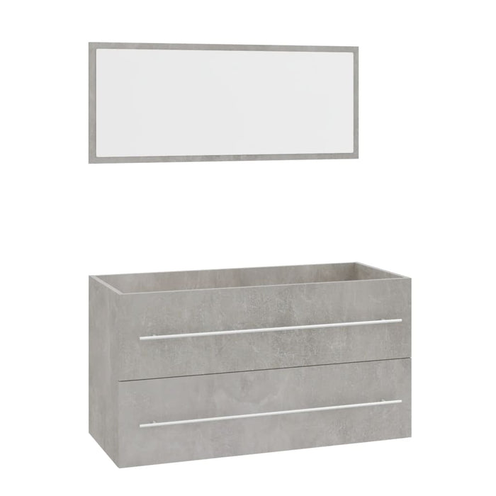 Set Mobili da Bagno 3 pz Grigio Cemento 3152851